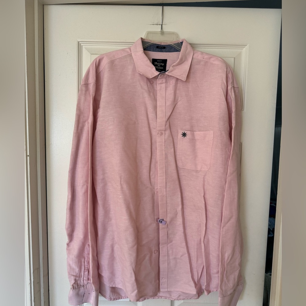 Artistry in Motion pink button down dress shirt - size XL